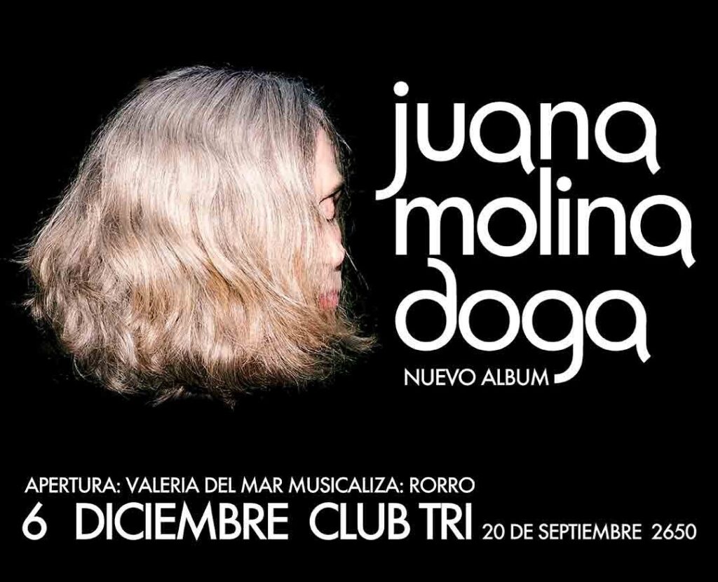 Juana Molina presenta en «Doga» en Mar del Plata