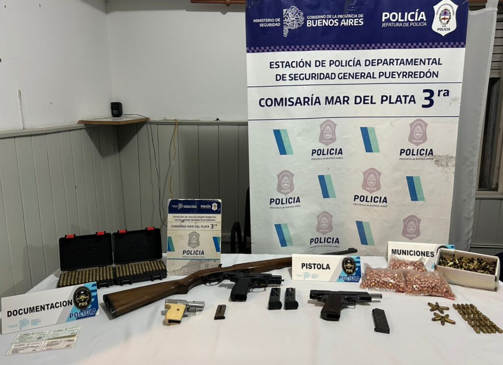 Armado hasta los dientes: lo allanaron por efectuar disparos al aire y le encontraron un arsenal