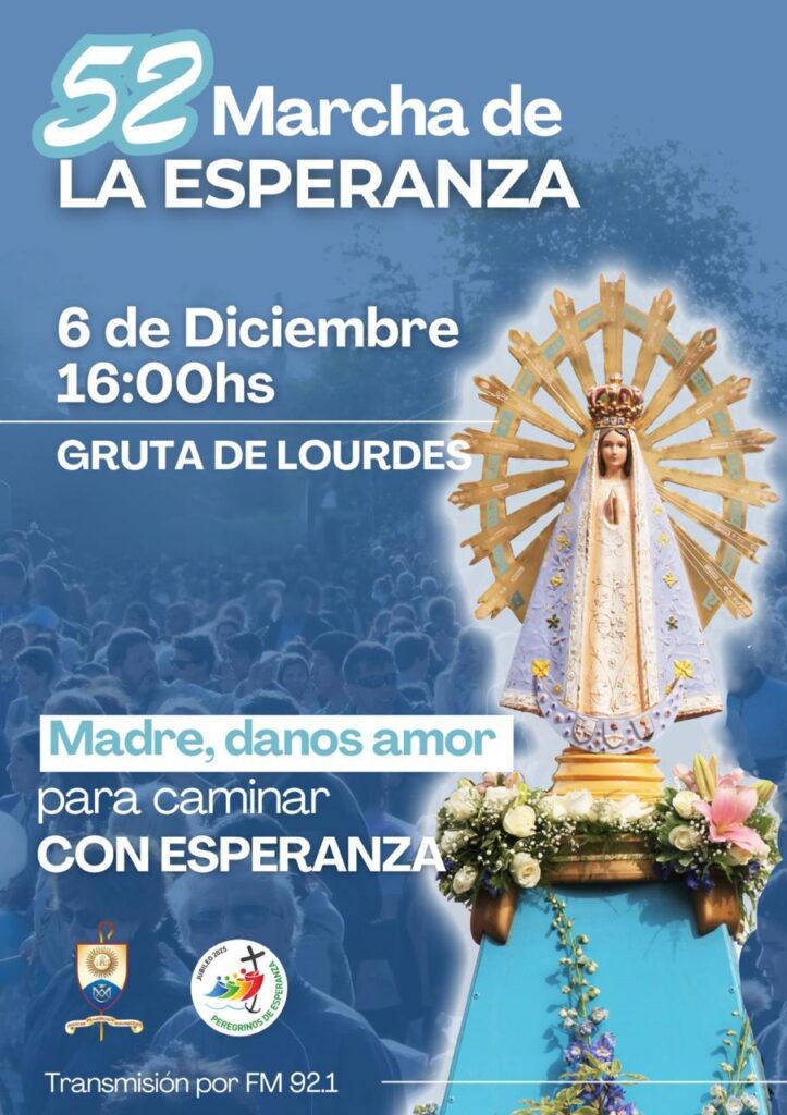 Invitan a la comunidad a participar de la 52a Marcha de la Esperanza