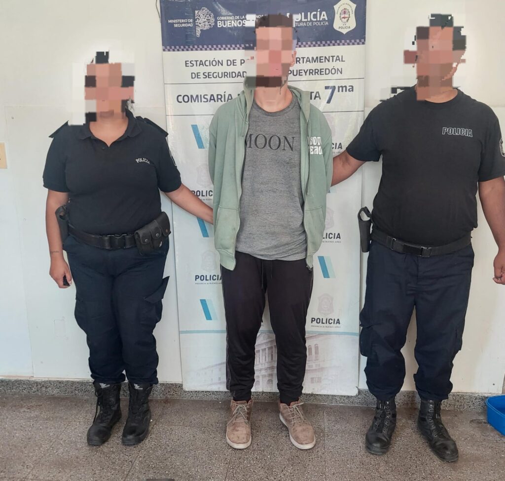 Violó una restricción de acercamiento y terminó en Batán