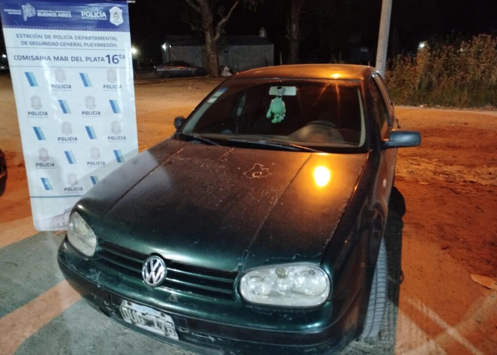 Capturaron en Mar del Plata un vehículo robado en Villa Gesell en 2024