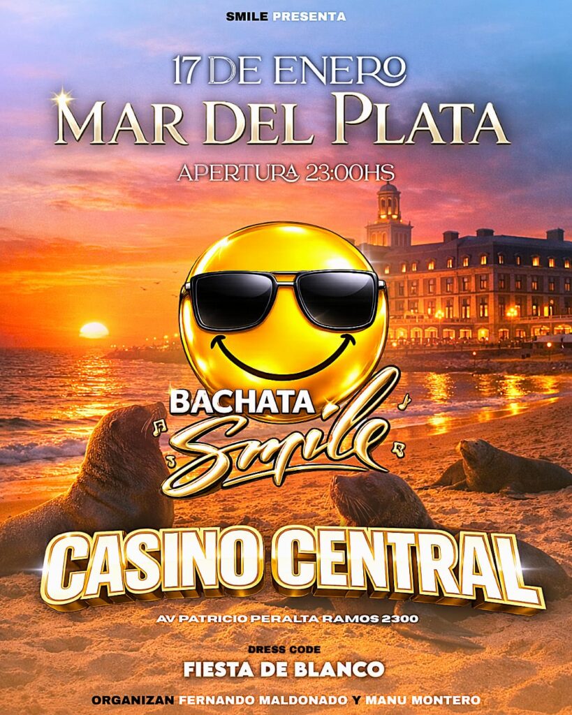 Llega la 8ª edición de Bachata Smile a Mar del Plata y hace historia en el Casino Central