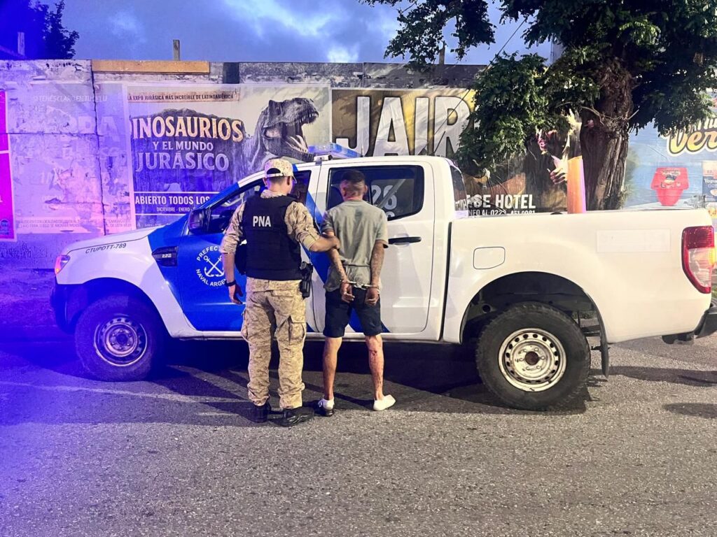 Se trepó a un techo para robar, intentó escapar y lo detuvieron efectivos de Prefectura que hacía un control vehicular