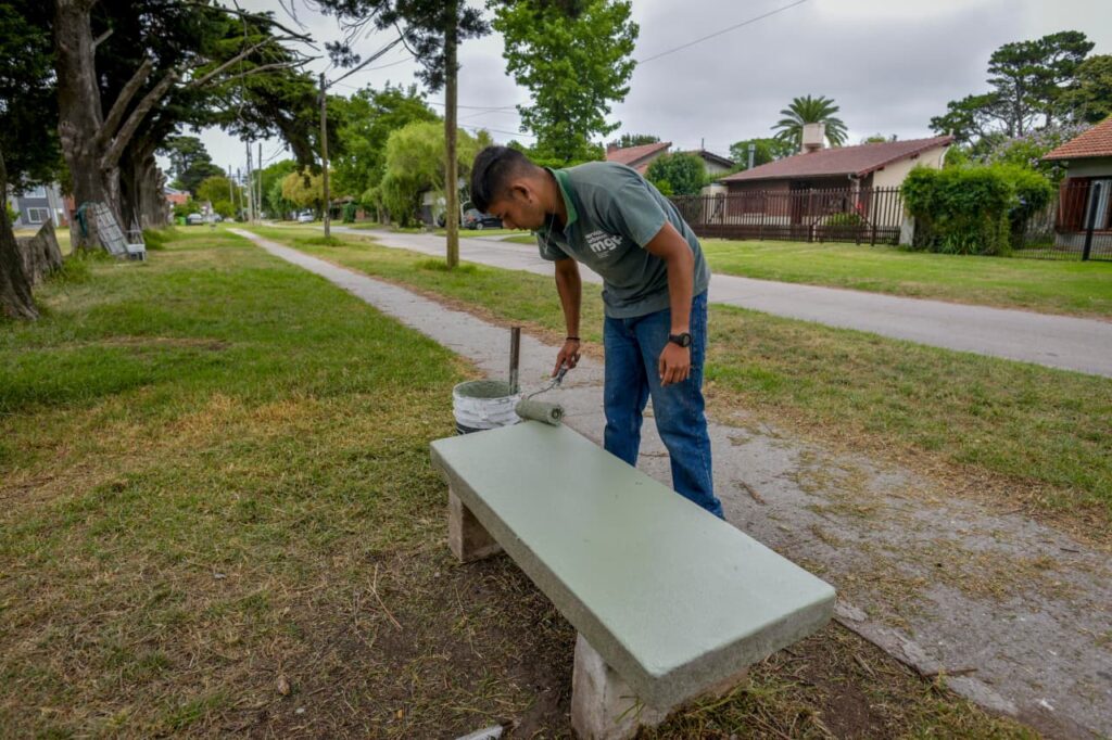 El Municipio llevó adelante la puesta en valor de la Plaza Estrada