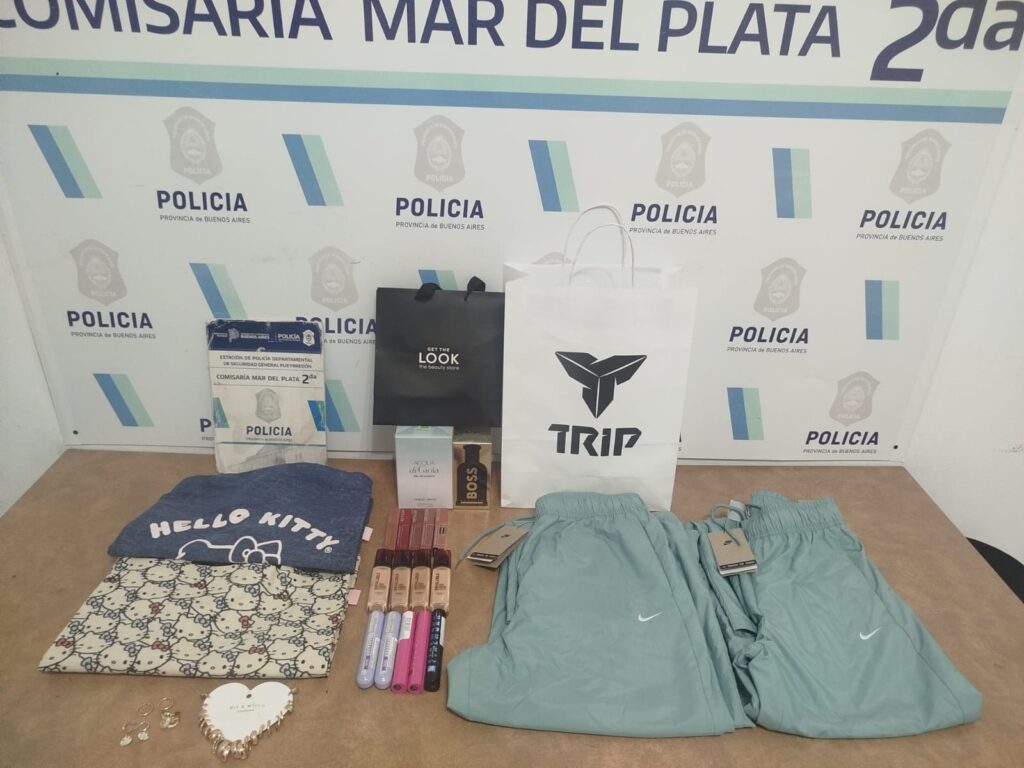 Salieron «de compras» por el Paseo Aldrey y terminaron aprehendidas por robar más de un millón de pesos en mercadería