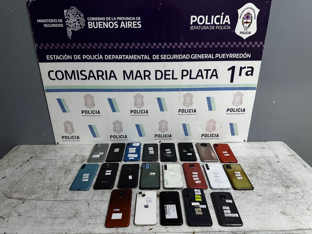 Tras el robo de un celular se terminó clausurando un taller clandestino y se recuperaron 19 equipos