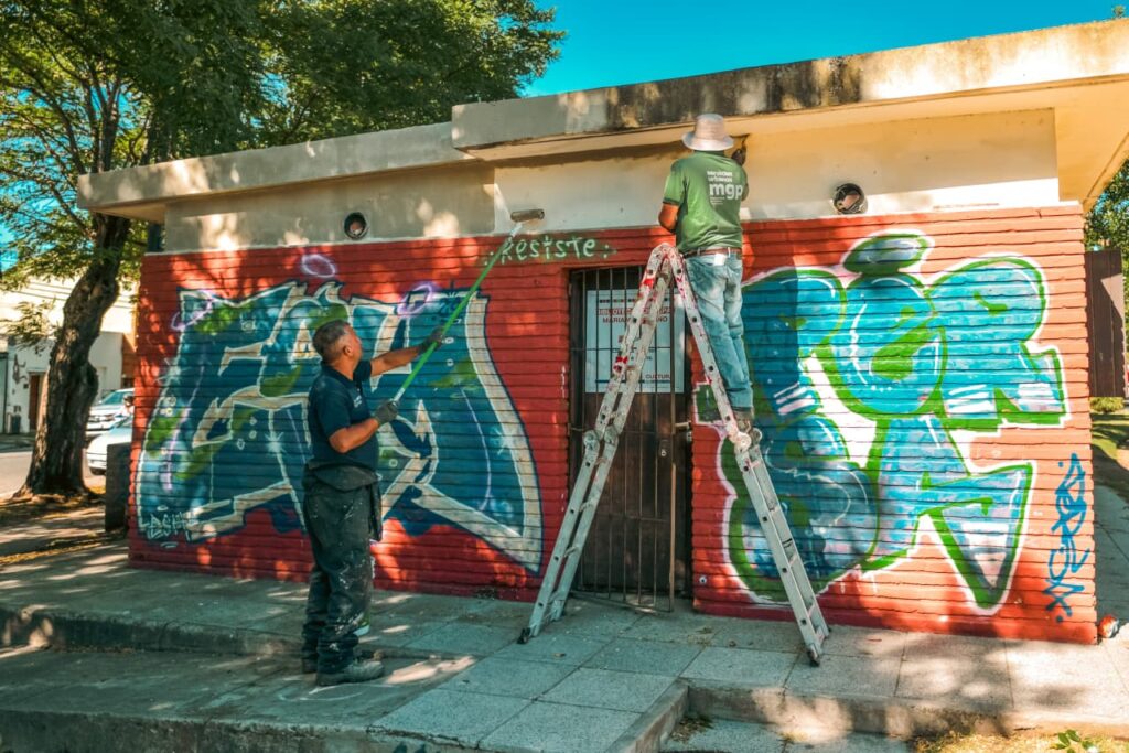 Avanzaron con la puesta en valor de una popular plaza de Mar del Plata