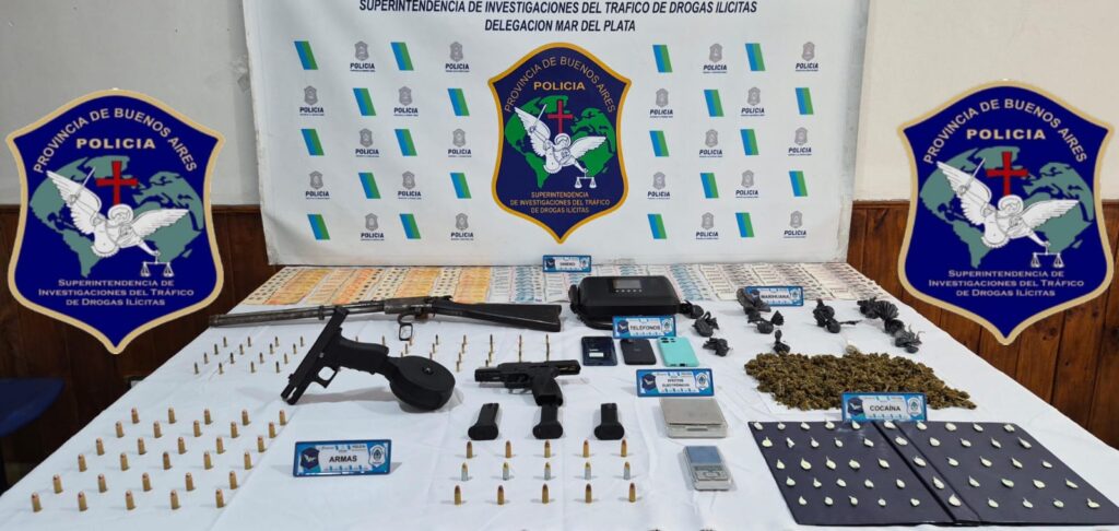 Mega operativo en Mar del Plata: cayó organización familiar que vendía drogas y tenía armas de guerra