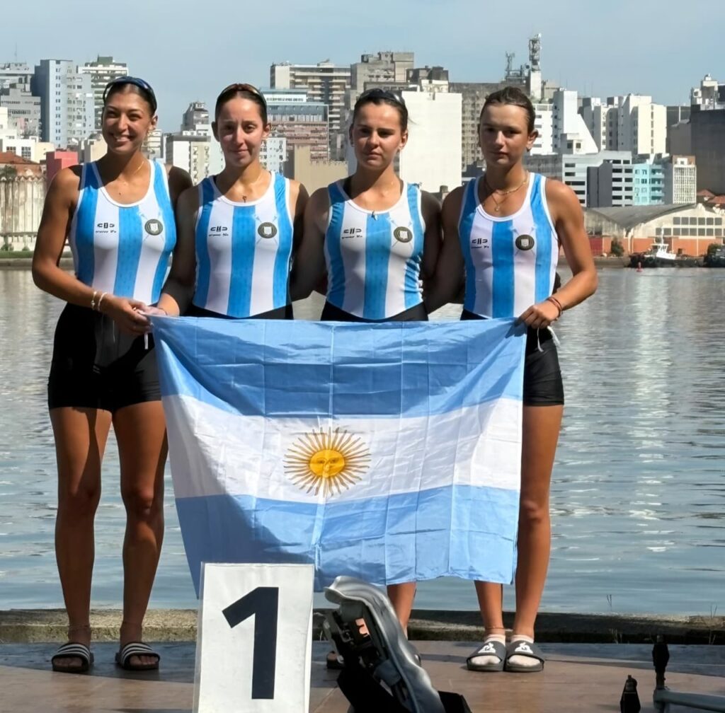 La marplatense Guadalupe Salas logró el oro sudamericano de remo