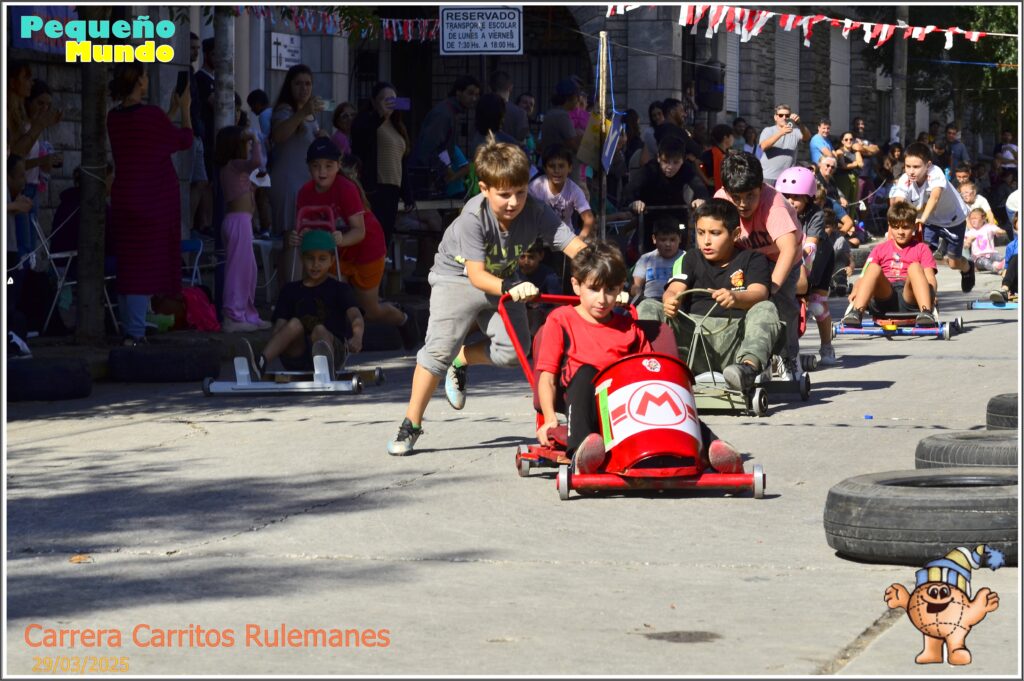 Todo listo para la tradicional carrera de carritos de rulemanes