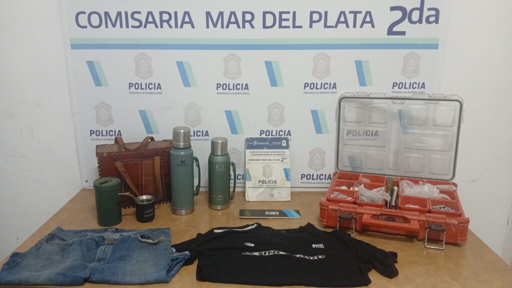 Allanaron un domicilio, recuperaron elementos robados y buscan intensamente al delincuente