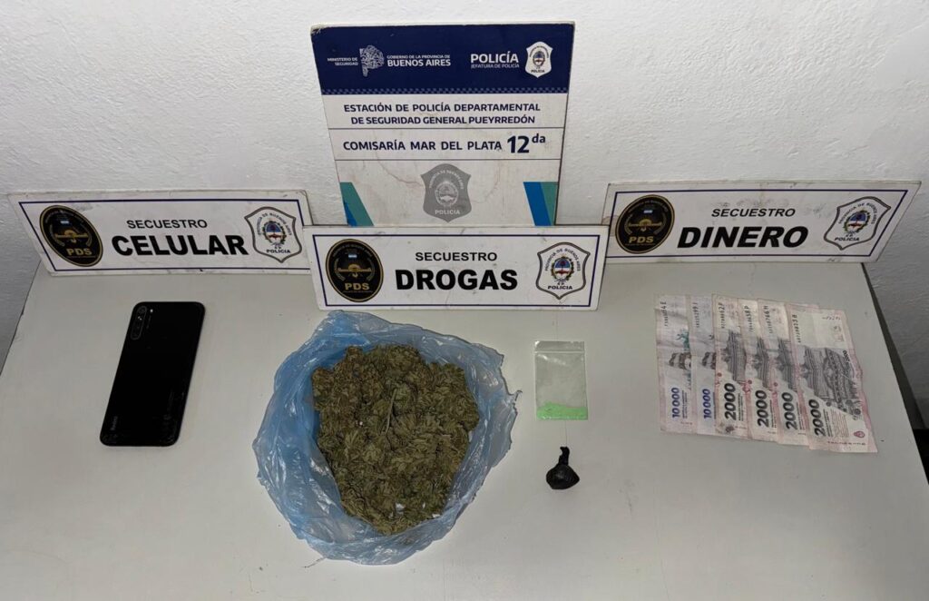 Menor circulaba en un auto robado en diciembre con cocaína, marihuana y tussi