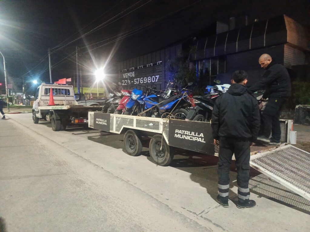 Importante operativo en Mar del Plata terminó con el secuestro de 30 motos