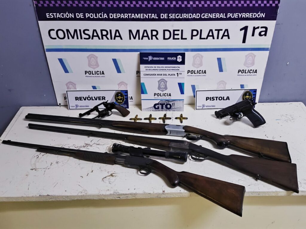 Allanamiento y secuestro de un arsenal: un hombre de 79 años quedó imputado