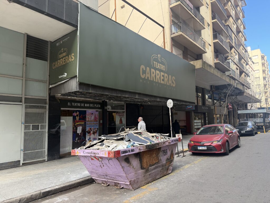 Históricas obras en el Teatro Carreras: comenzó la reconstrucción