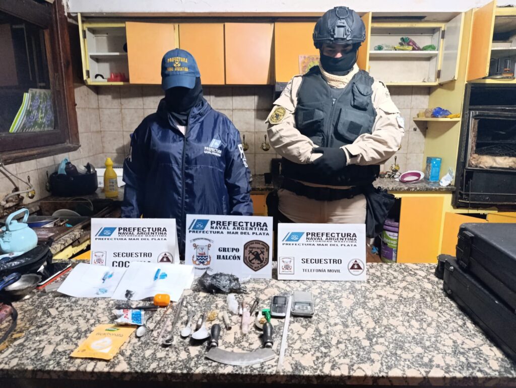 Prefectura detuvo a un hombre en un operativo en Mar del Plata contra el narcotráfico y la trata de personas