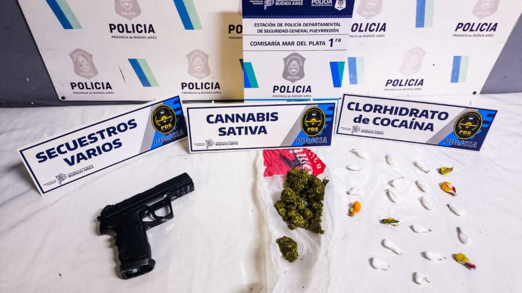 Completito: efectuó varios disparos en la costa tenía marihuana y cocaína