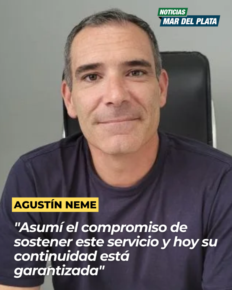 Agustín Neme: «Asumí el compromiso de sostener este servicio y hoy su continuidad está garantizada»