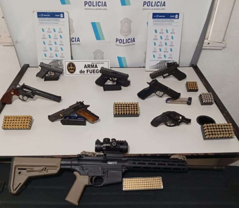 Lo allanaron por una denuncia de violencia familiar y le secuestraron siete armas