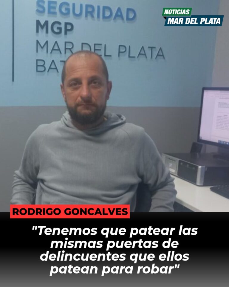 Rodrigo Goncalves: «Tenemos que patear las mismas puertas de delincuentes que ellos patean para robar»