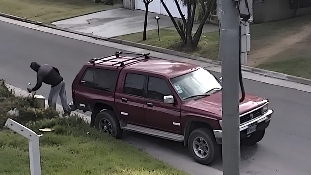 Video: tiró basura desde su camioneta en un lugar prohibido y le secuestraron la camioneta