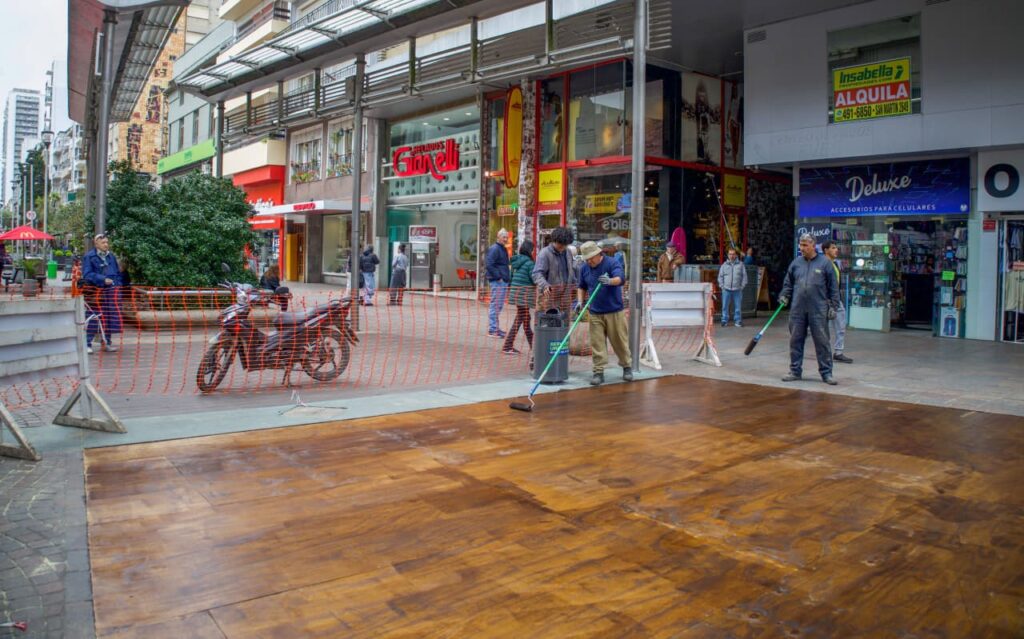 Así quedó la Peatonal San Martín tras tareas de puesta en valor