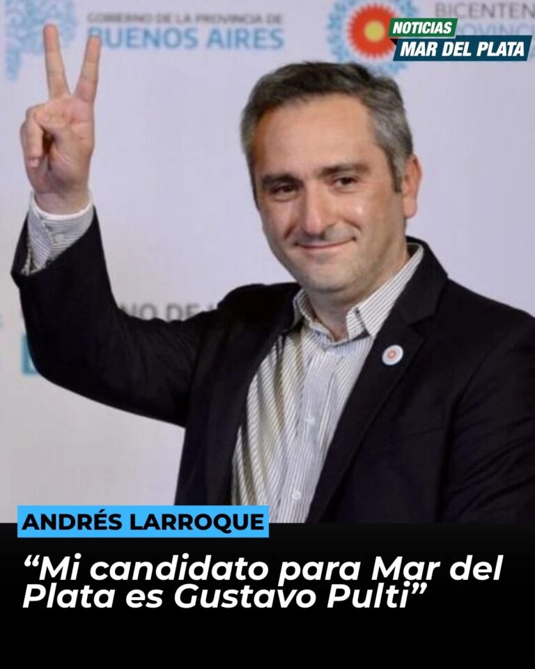 Andrés Larroque: “Mi candidato para Mar del Plata es Gustavo Pulti”